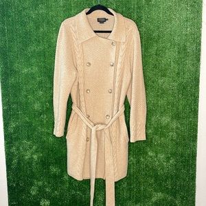 Double-Breasted Lambswool Sweater